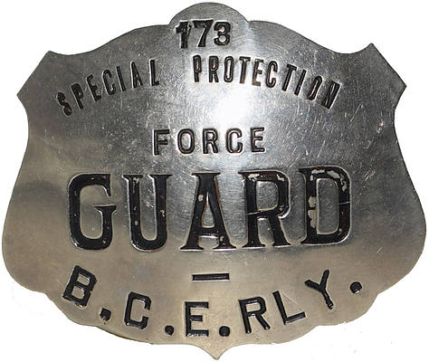 B.C.E.RLY. GUARD BADGE