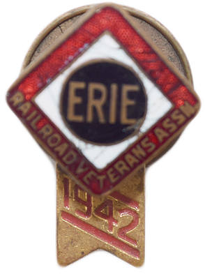 ERIE RAILROAD VETERANS ASSN LAPEL PIN