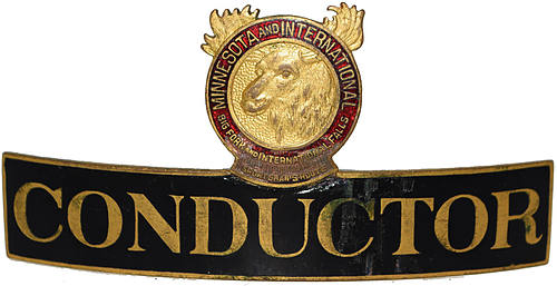 MINNESOTA & INTERNATIONAL CONDUCTOR BADGE