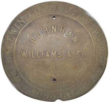 AT&SF BUILDERS PLATE