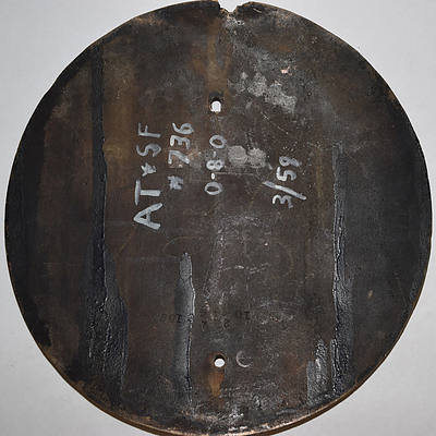 AT&SF BUILDERS PLATE