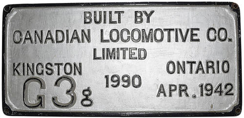 CANADIAN PACIFIC BUILDERS PLATE