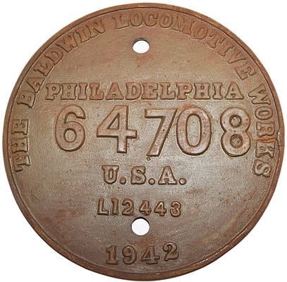 DULUTH MISSABE & IRON RANGE BUILDERS PLATE
