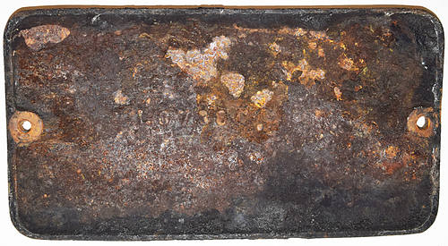 GRAND TRUNK WESTERN BUILDERS PLATE