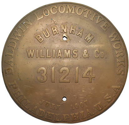 GREAT NORTHERN BUILDERS PLATE