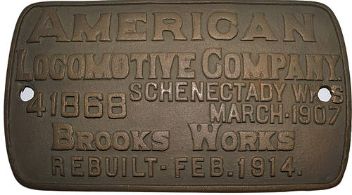 NEW YORK CENTRAL BUILDERS PLATE