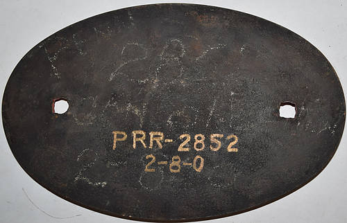PENNSYLVANIA RAILROAD BUILDERS PLATE