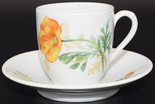 AT&SF CALIFORNIA POPPY CUP & SAUCER
