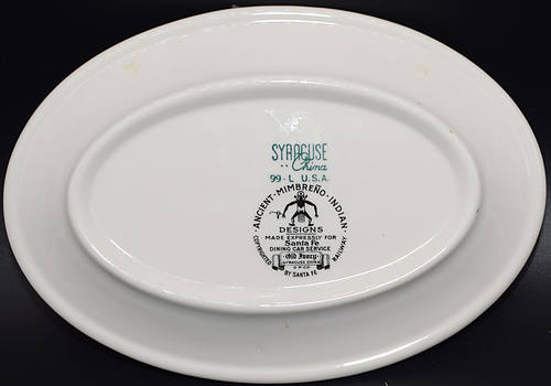 AT&SF MIMBRENO OVAL PLATTER