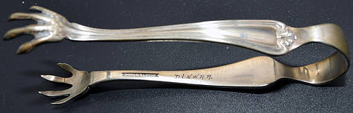 DL&WRR SUGAR TONGS