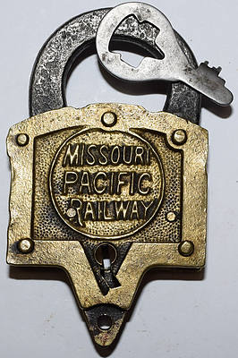 MISSOURI PACIFIC RAILWAY LOCK