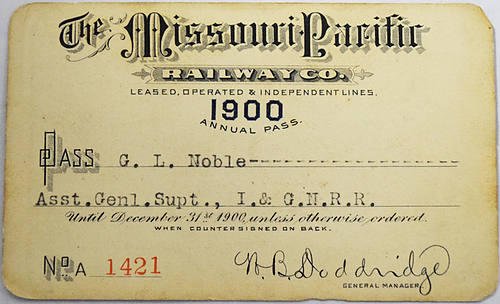 The MISSOURI PACIFIC RAILWAY CO