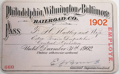PHILADELPHIA WILMINGTON & BALTIMORE RAILROAD CO.