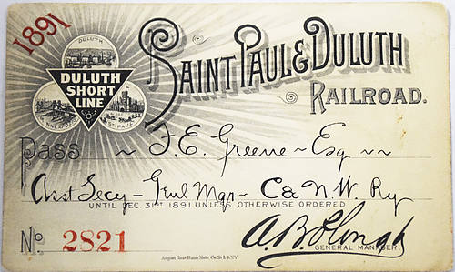 ST PAUL & DULUTH RAILROAD