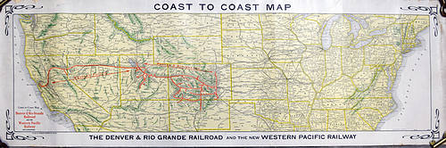 DENVER & RIO GRANDE / WESTERN PACIFIC MAP
