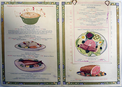 GREAT NORTHERN MENU