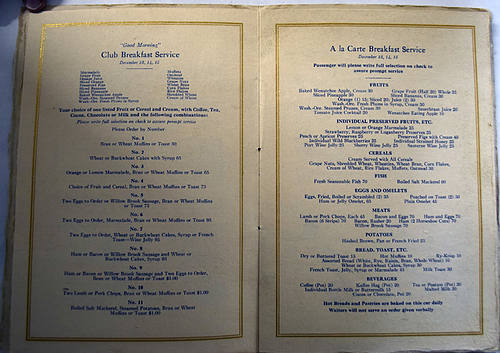 GREAT NORTHERN MENU