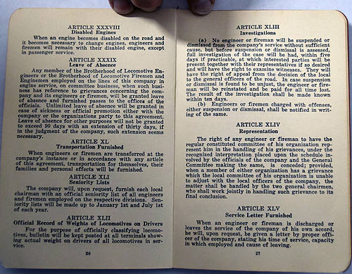 KANSAS CITY MEXICO & ORIENT AGREEMENT BOOK