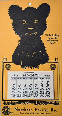 NORTHERN PACIFIC RY CALENDAR
