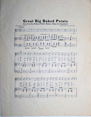 NORTHERN PACIFIC SHEET MUSIC