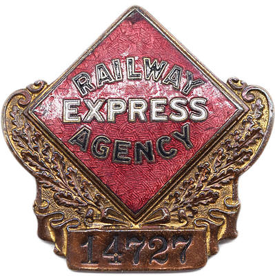 RAILWAY EXPRESS AGENCY BADGE