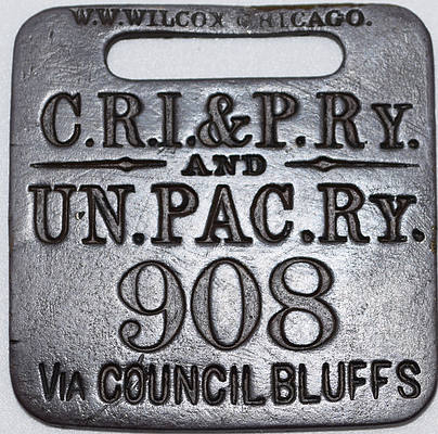 C.R.I.&P.RY. AND UN.PAC.RY. TAG