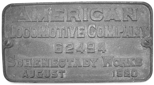 CHINO COPPER COMPANY BUILDERS PLATE