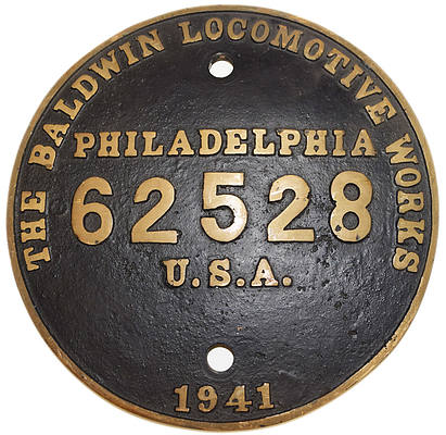 DULUTH MISSABE & IRON RANGE BUILDERS PLATE