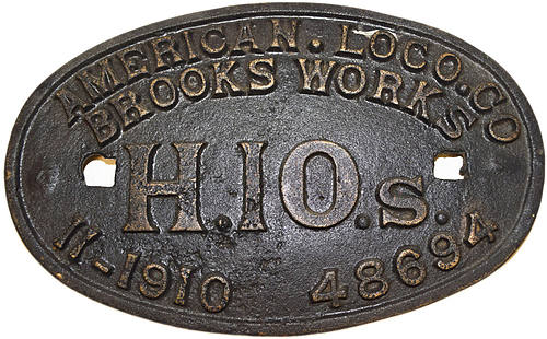 PENNSYLVANIA RR BUILDERS PLATE