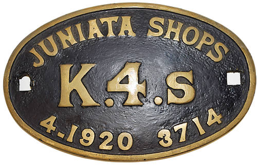 PENNSYLVANIA RR BUILDERS PLATE
