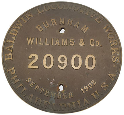 SOUTHERN PACIFIC BUILDERS PLATE
