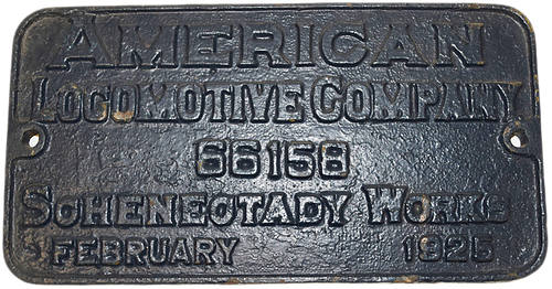WABASH RR BUILDERS PLATE