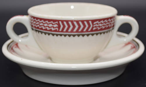 AT&SF MIMBRENO BOUILLON CUP & SAUCER