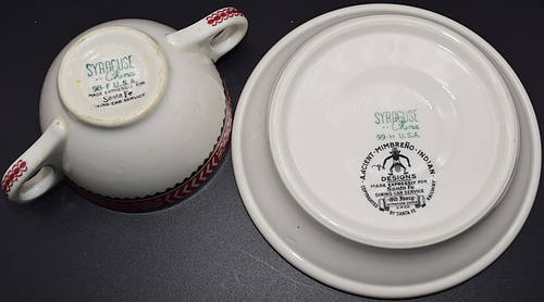 AT&SF MIMBRENO BOUILLON CUP & SAUCER