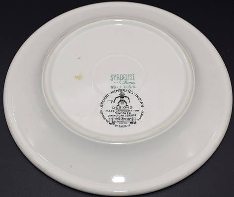AT&SF MIMBRENO BREAD PLATE