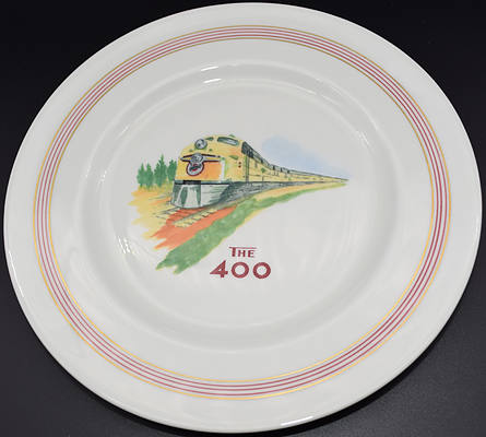 C&NW FLAMBEAU SERVICE PLATE