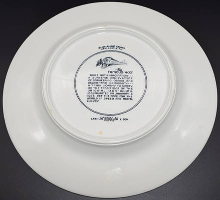 C&NW FLAMBEAU SERVICE PLATE