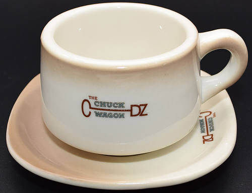 CB&Q CHUCK WAGON COFFEE CUP & SAUCER