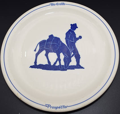 D&RGW PROSPECTOR DINNER PLATE