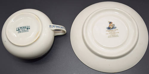 UP HISTORICAL COFFEE CUP & SAUCER