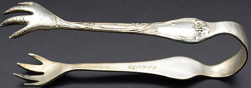 CHICAGO & NORTH WESTERN SUGAR TONGS