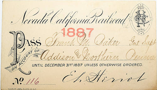 NEVADA and CALIFORNIA RAILROAD PASS
