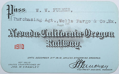 NEVADA-CALIFORNIA-OREGON RAILWAY PASS