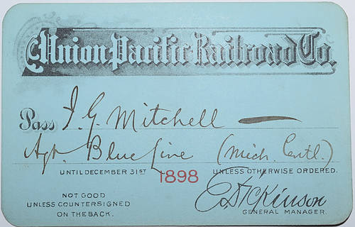 UNION PACIFIC RAILROAD COMPANY PASS