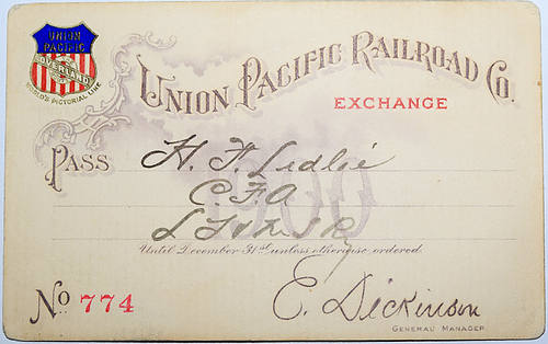 UNION PACIFIC RAILROAD CO PASS