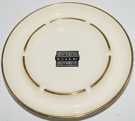 EJ&ERY CHICAGO OUTERBELT ASHTRAY