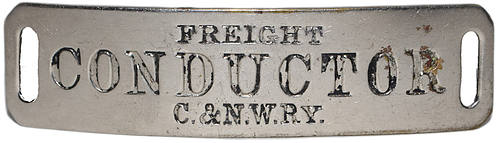 C&NWRY FREIGHT CONDUCTOR BADGE