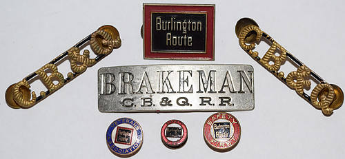 CB&Q BRAKEMAN BADGE