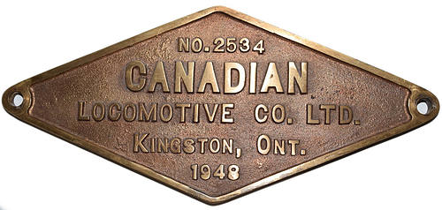 CANADIAN PACIFIC BUILDERS PLATE