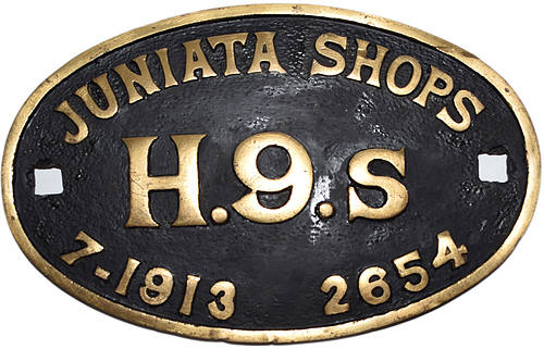 PENNSYLVANIA RR BUILDERS PLATE